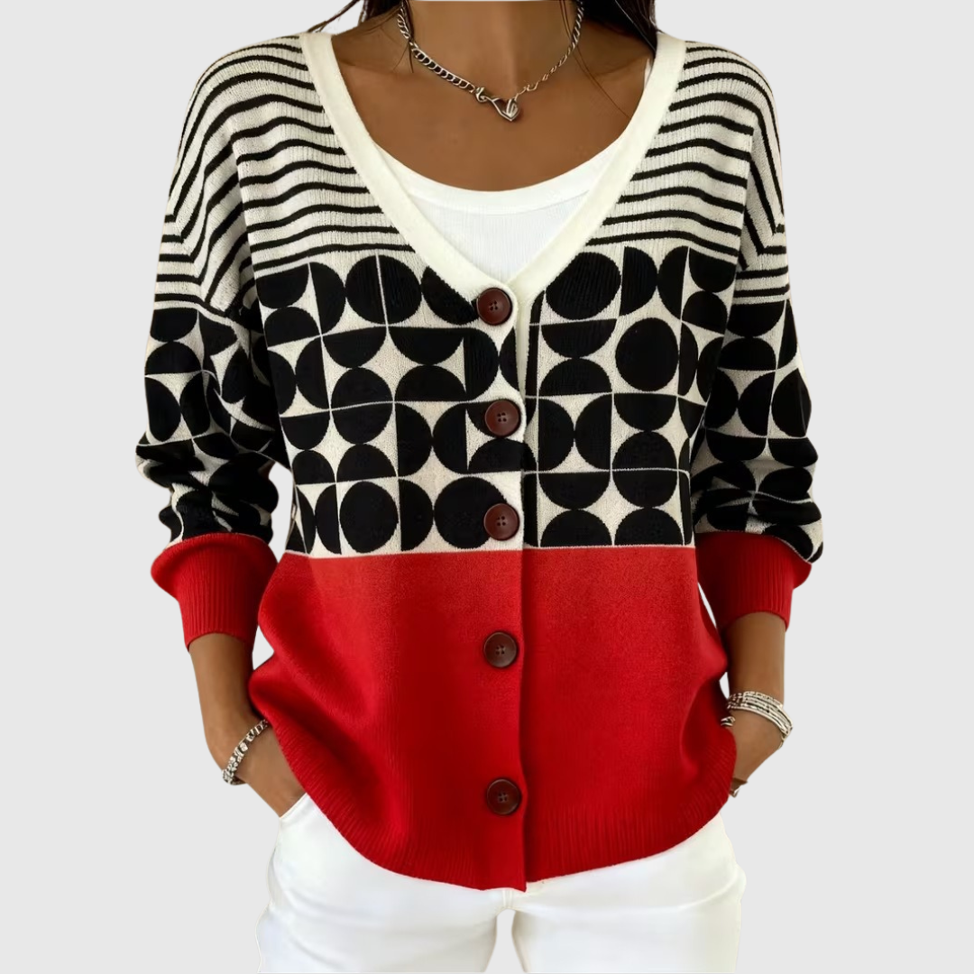 Cardigan en Maille Confortable Boutonné