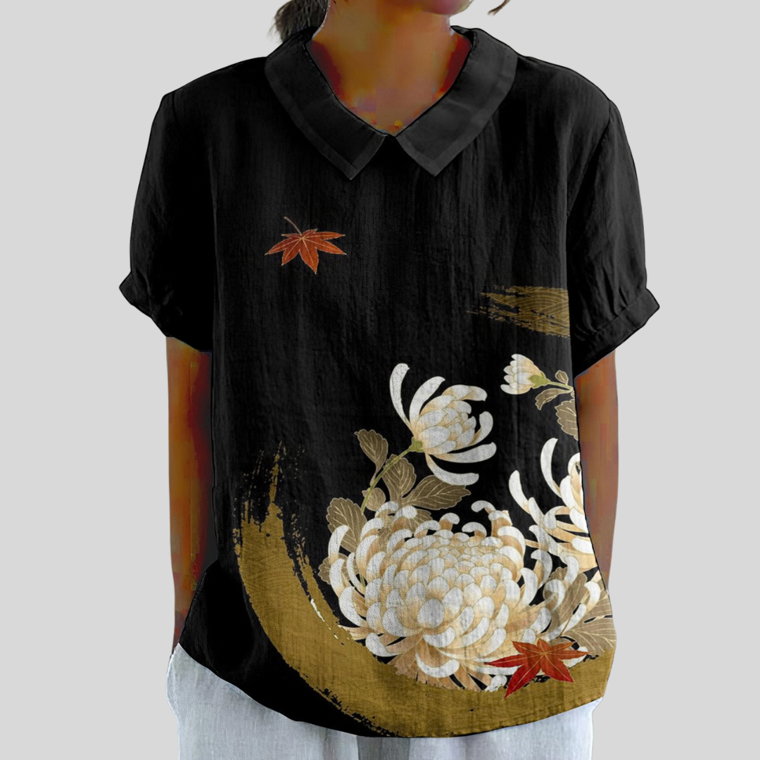 Haut Fleuri Confort Élégant