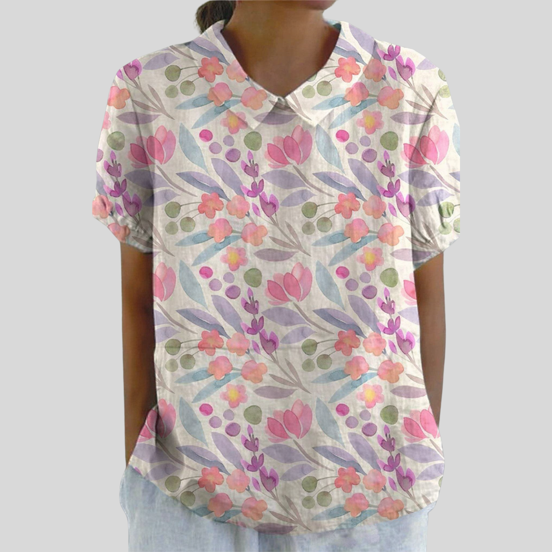 Haut Fleuri Confort Élégant