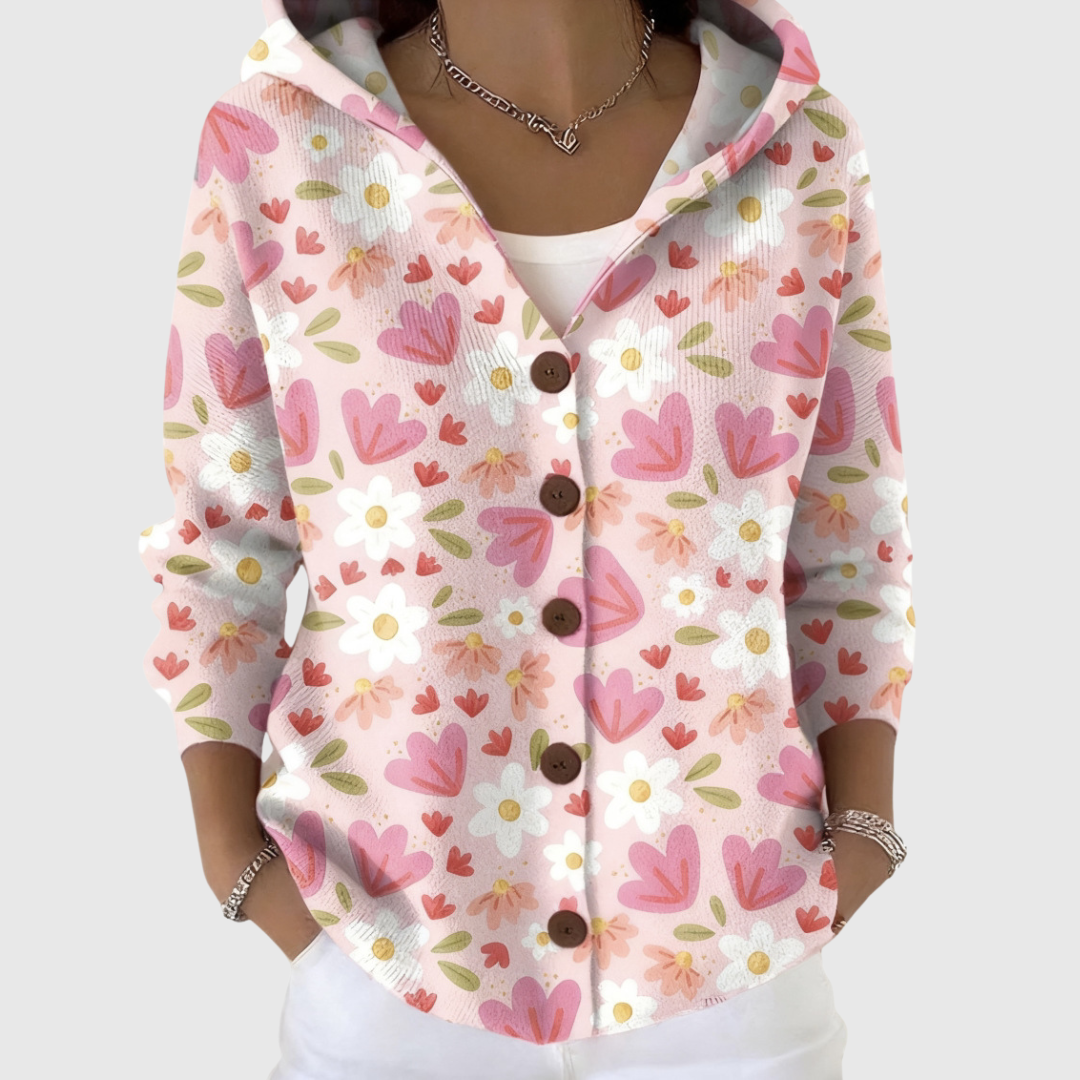 Cardigan Confort à Capuche en Maille