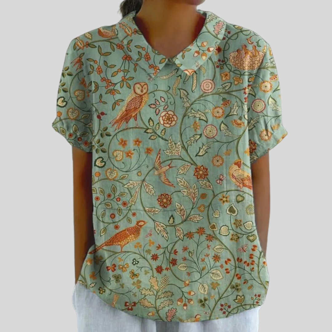 Haut Fleuri Confort Élégant