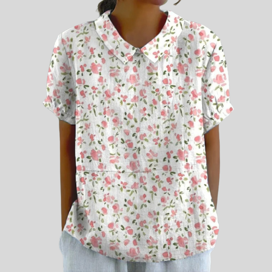 Haut Fleuri Confort Élégant