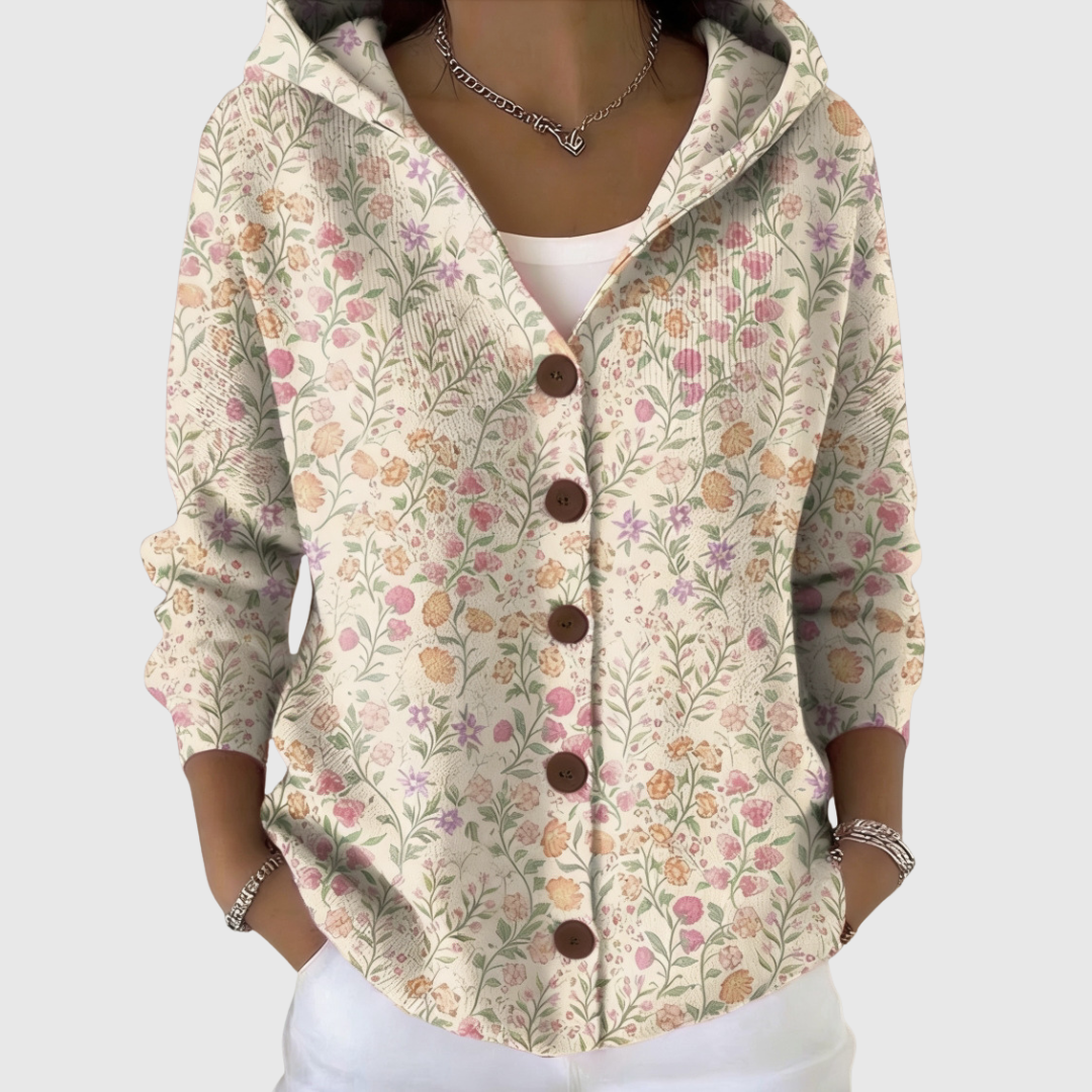 Cardigan Confort à Capuche en Maille