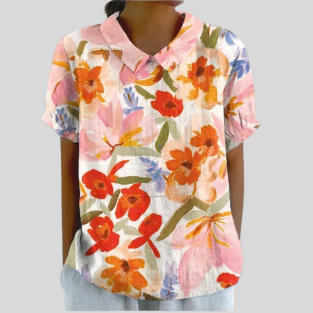 Haut Fleuri Confort Élégant