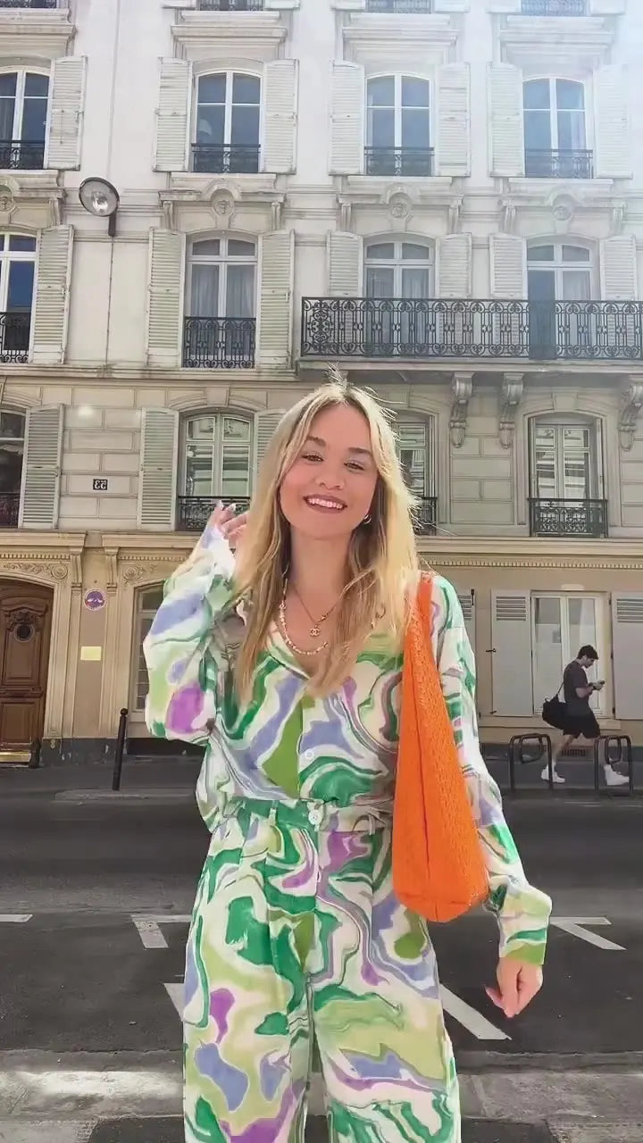 Zyra - Ensemble Imprimé Tourbillon Audacieux