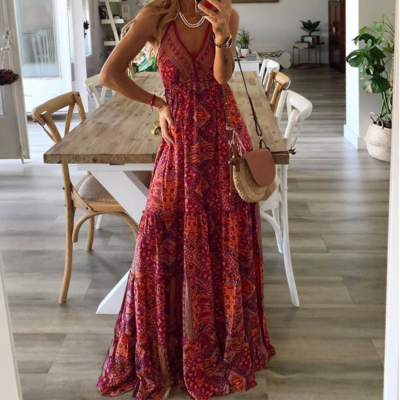 Gweneth - Robe sans manches Boho