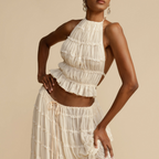 WENDY - Ensemble Haut à Bretelles et Jupe